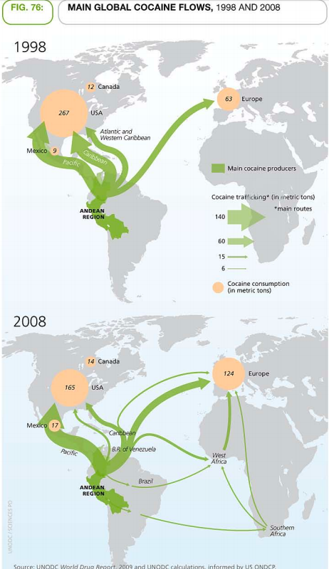 Global cocaine flows